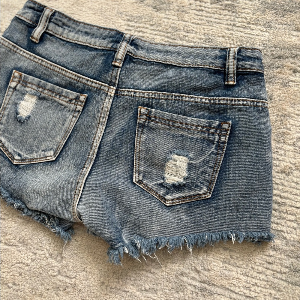 Chiqle Denim Aztec Southwestern Shorts Size S - Picture 10 of 11